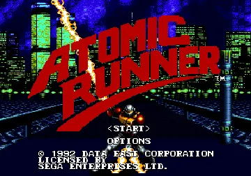 Atomic Runner (Europe) screen shot title